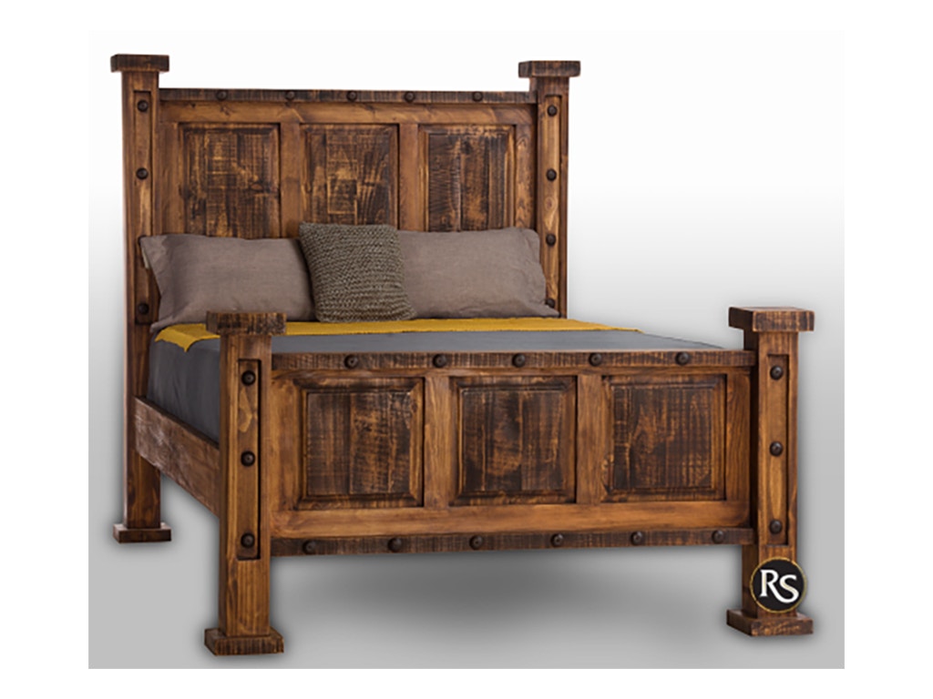 Rusticos Sierra Bedroom Rustic Oasis King Size Bed Lr Cam 1001