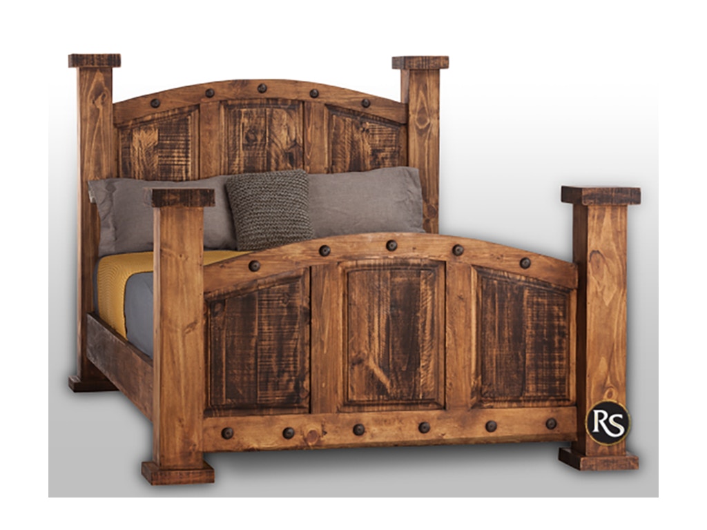 Rusticos Sierra Bedroom Rustic Mandsion King Size Bed Lr Cam