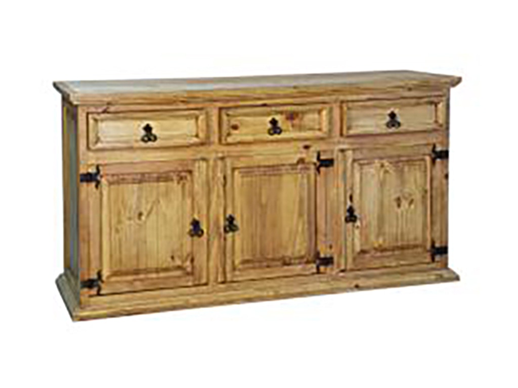 Rusticos Sierra SHORT THICK MOLDING SIDEBOARD LT BUF-17