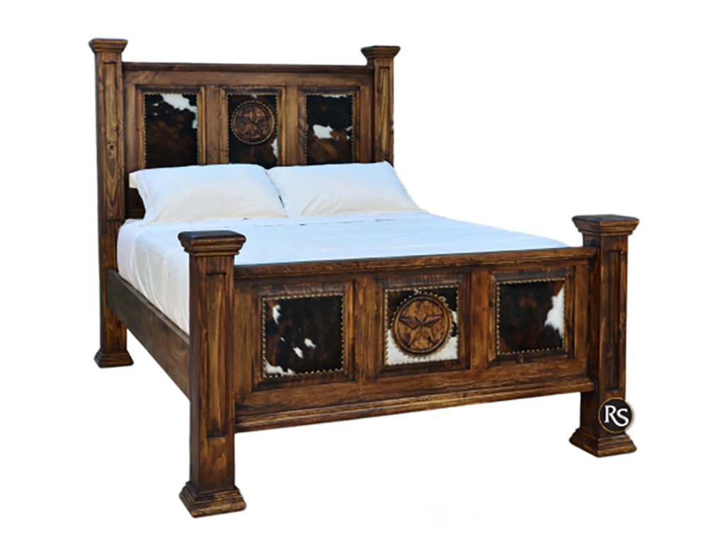 Rusticos Sierra OASIS Q.S BED / 2 STARS / COWHIDE LT CAM-1000-2XT-PV