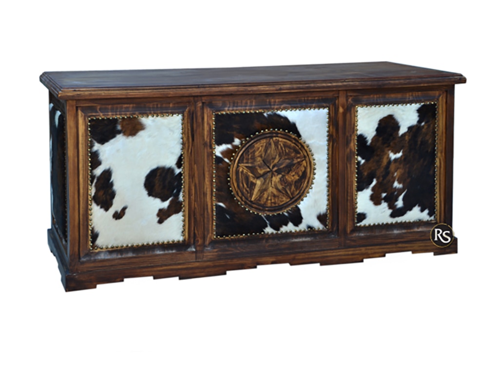 Rusticos Sierra TAOS DESK / STAR / COWHIDE LT ESC-06-1XT-PV