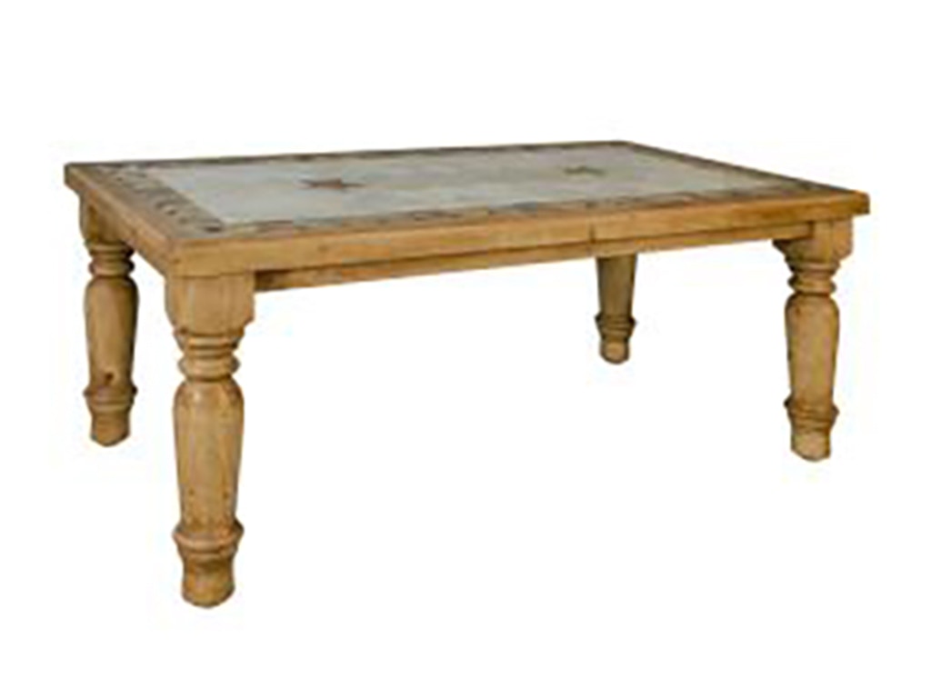 Rusticos Sierra SANTA RITA TABLE 8 FT / MARBLE TOP LT MES-15MX