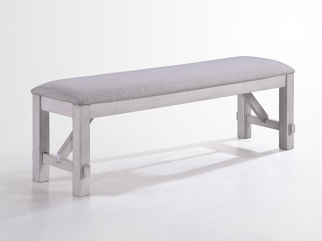 New Classic MAISIE BENCH - WHITE/ BROWN D1903-25
