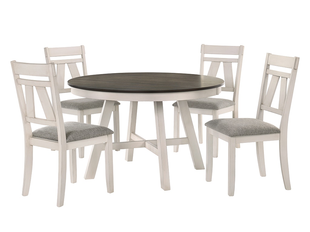 New Classic Maisie ROUND TABLE + 4 Chairs D1903RT4C
