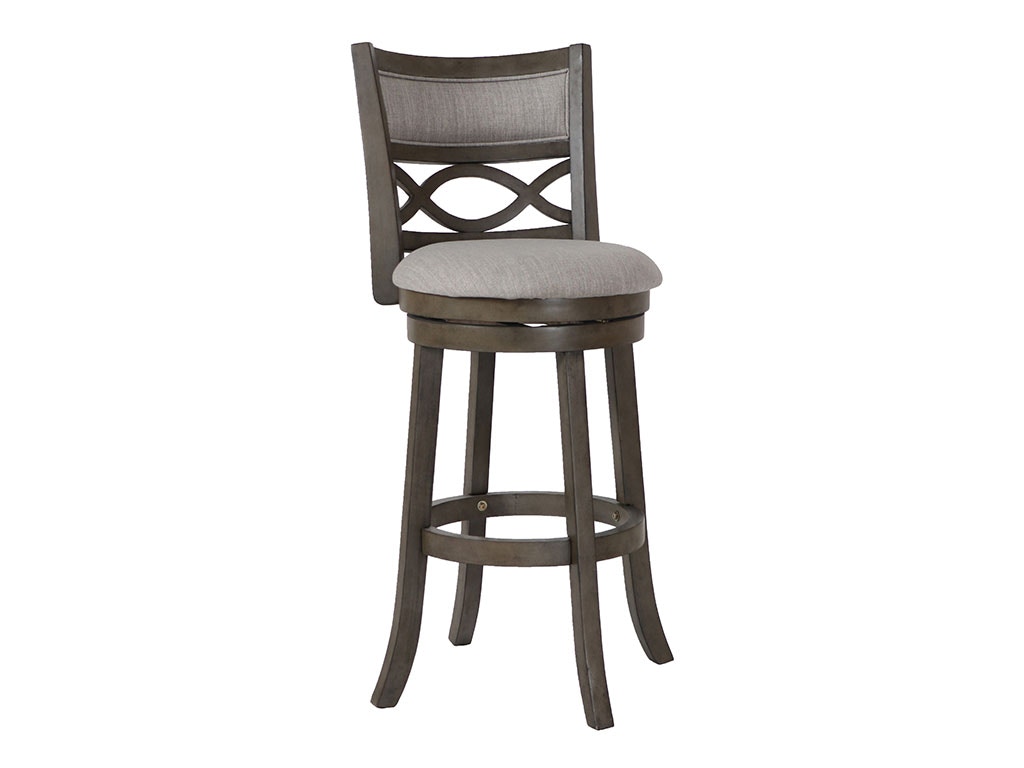 New Classic MANCHESTER 29 BARSTOOL - Antique Gray/FABRIC SEAT S1128-BS-FG