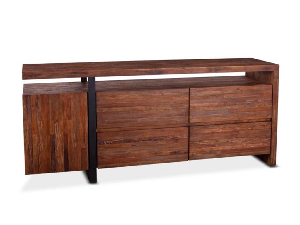 Home Trends & Design Bosque 77 Sideboard Aged Teak NBQ-SB77AT