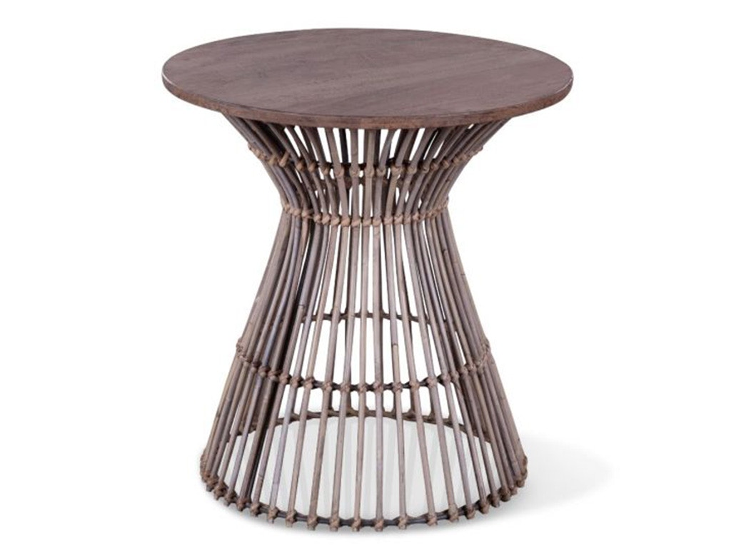 Home Trends & Design Kubu 19 Round Side Table Natural Gray NKB-ST19-GR