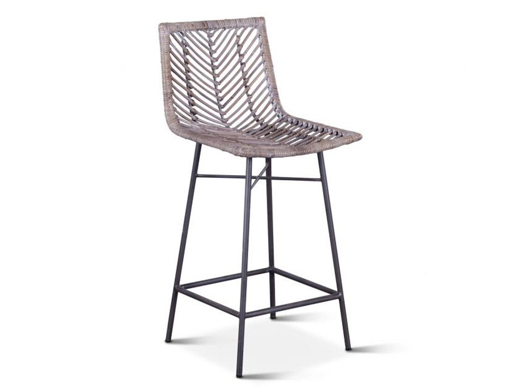 Home Trends & Design Kubu Counter Chair Gray Whitewash NKB-YLCC-GR