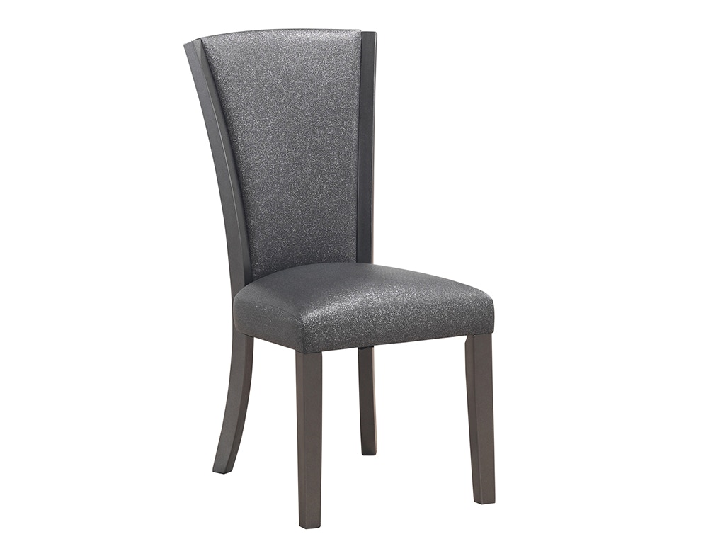 New Classic PLATINA SIDE CHAIR - GLITTER GRAY D3639G-20
