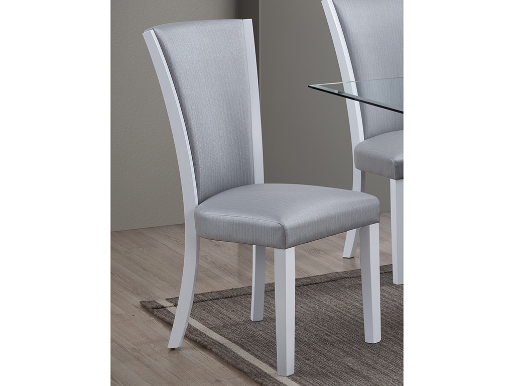 New Classic PLATINA SIDE CHAIR - WHITE D3639W-20