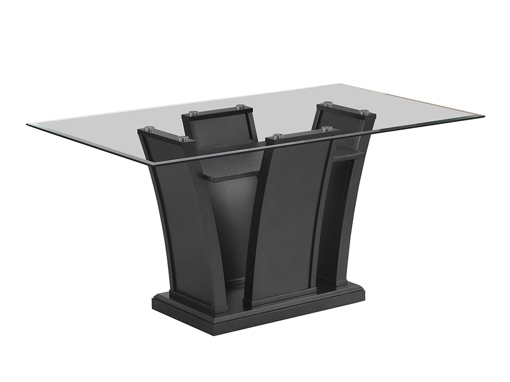 New Classic PLATINA DINING TABLE - GLITTER GRAY D3639GT