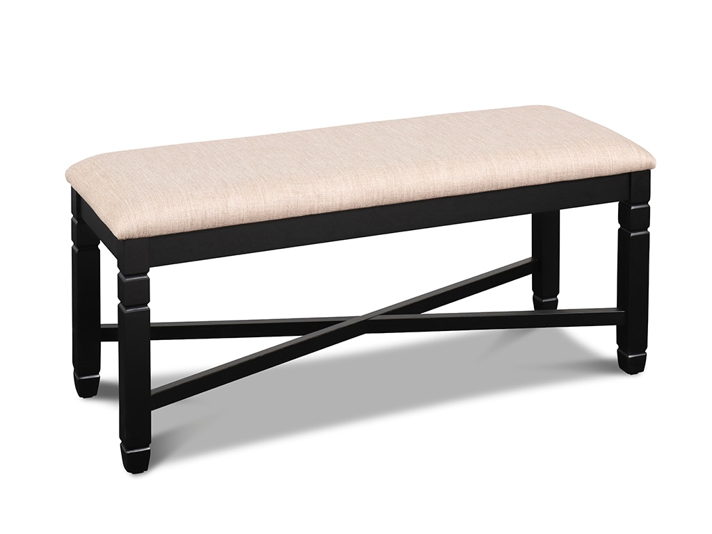 New Classic PRAIRIE POINT DINING BENCH - BLACK D058B-25