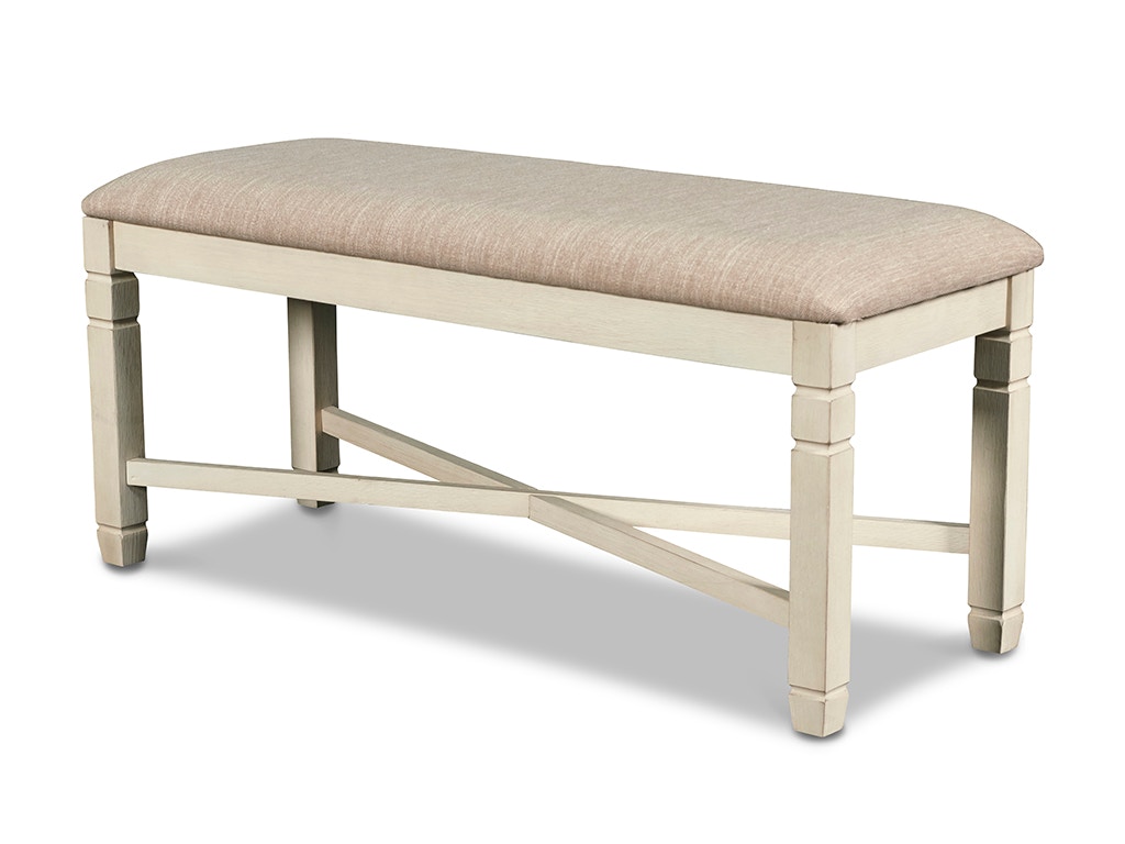 New Classic PRAIRIE POINT DINING BENCH - WHITE D058W-25