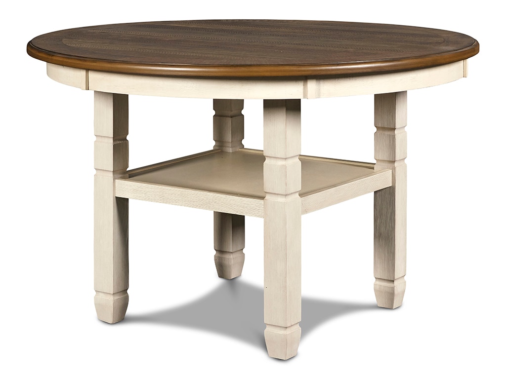New Classic PRAIRIE POINT 47 ROUND DINING TABLE - WHITE D058W-11