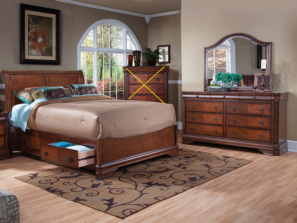 New Classic Sheridan 3 Piece Set - Queen Storage Bed, Dresser, Mirror BH0053PCS
