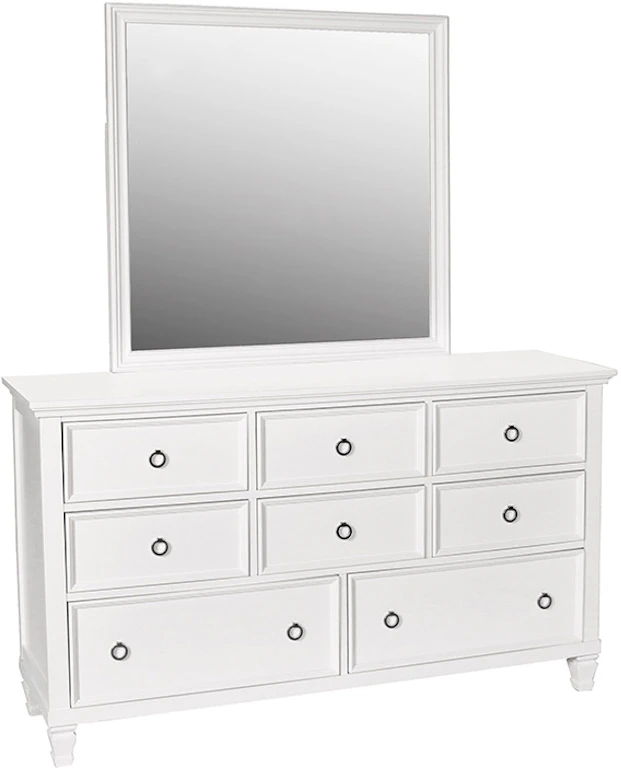 New Classic Bedroom TAMARACK 4 Piece Set - Queen Bed, Dresser, Mirror, Chest - WHITE BB044W4PCCH New Classic Bedroom TAMARACK 4 Piece Set - Queen Bed, Dresser, Mirror, Chest - WHITE BB044W4PCCH