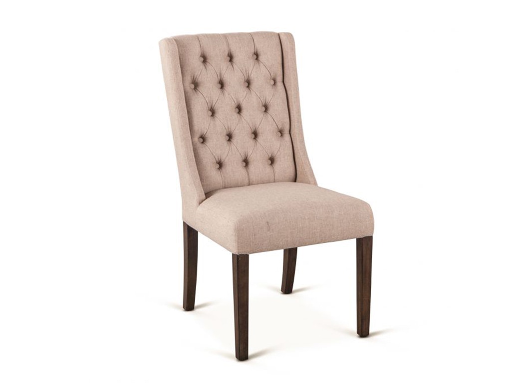 Home Trends & Design Lara Dining Chair, Weathered Teak Leg V706-LARA-5L-WT