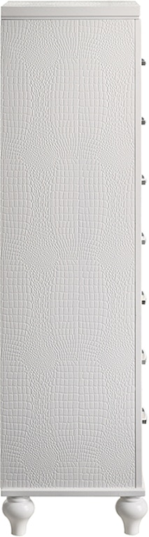 New Classic Bedroom VALENTINO Lingerie Chest - WHITE BA9698W-074