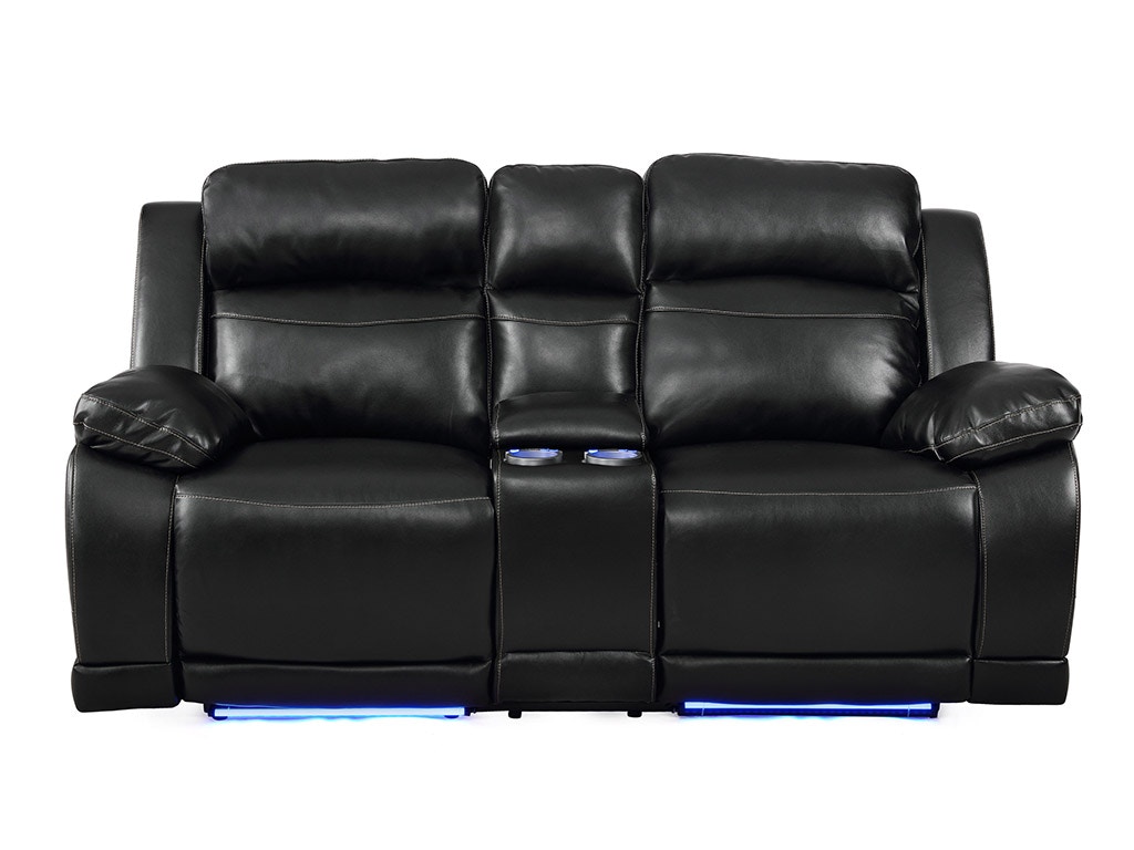 New Classic VEGA CONSOLE LOVESEAT - PREMIER BLACK UC3822-25-PBK