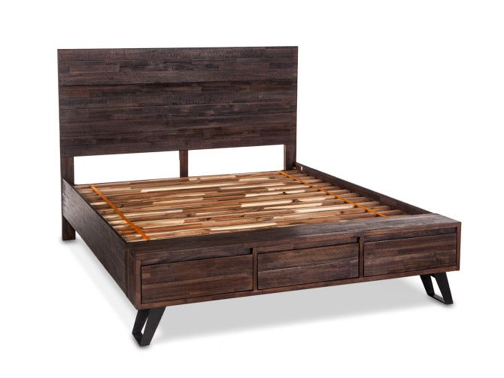 Home Trends & Design Urban Loft Queen Bed Dark Brown VUL-PBQ