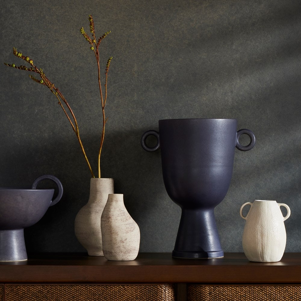 Four Hands Arid Small Vase-Distressed Cream 232029-001