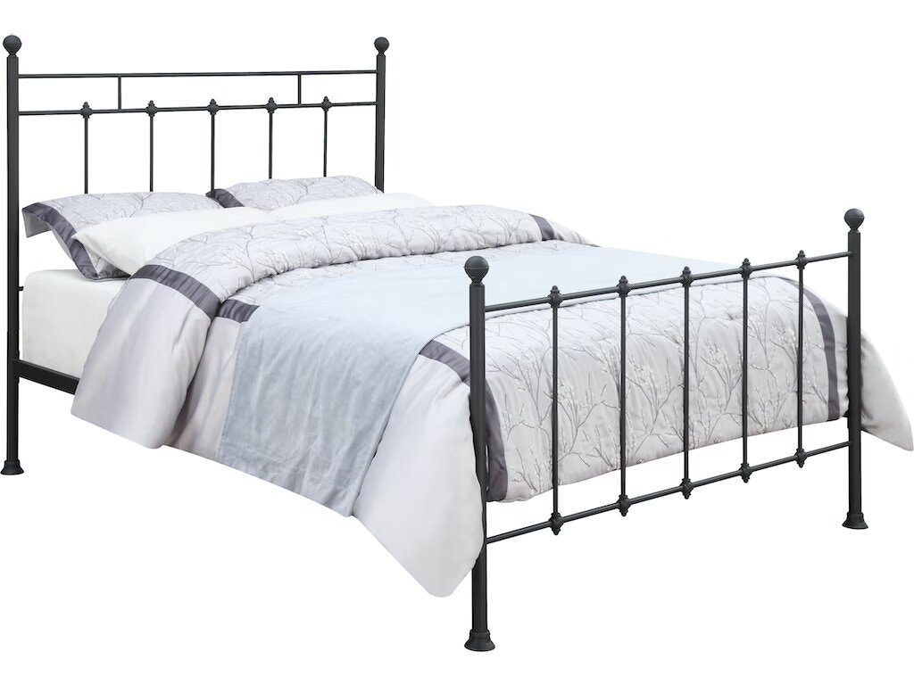 Accentrice Home ACH Bedroom Shaker Style King Metal Bed in Black DS-2644-291A