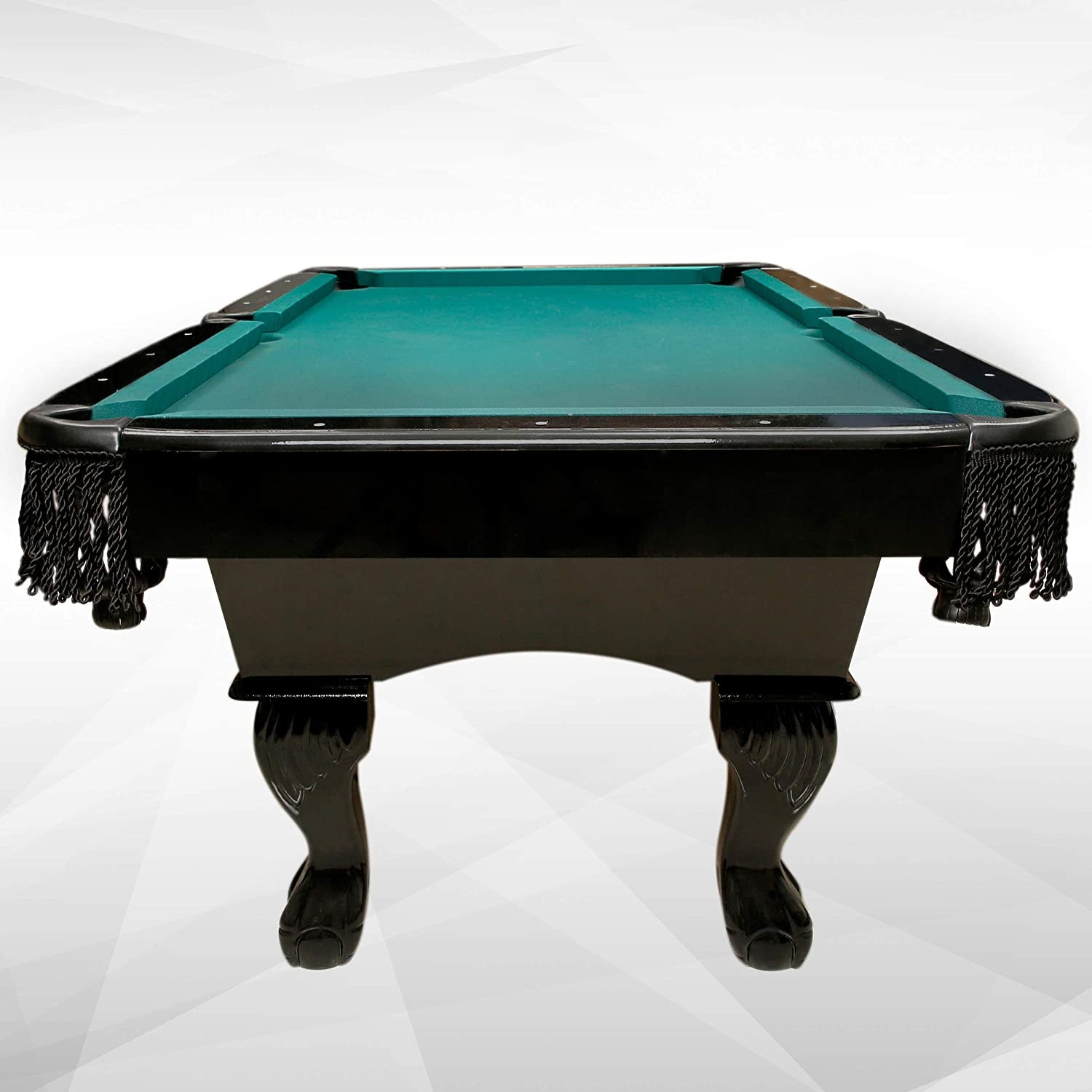 Amini Home Bar and Game Room Harvil 84Inches Black Billiard Pool Table