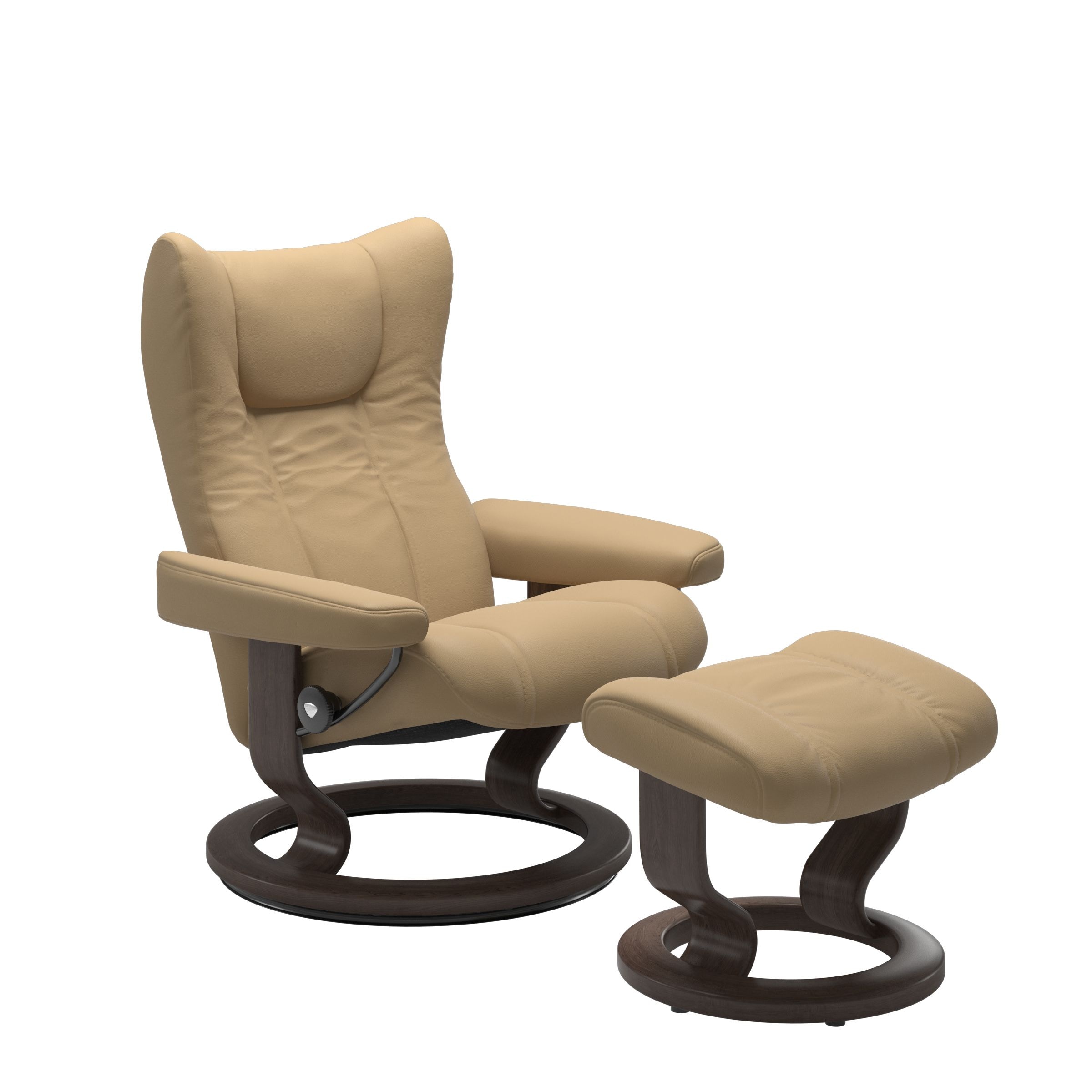  Medium Wing Chair & Ottoman 1161015-8
