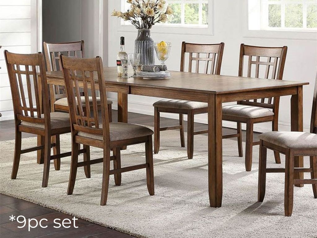  9pc Dining Set 227-T4282/227-C9201S