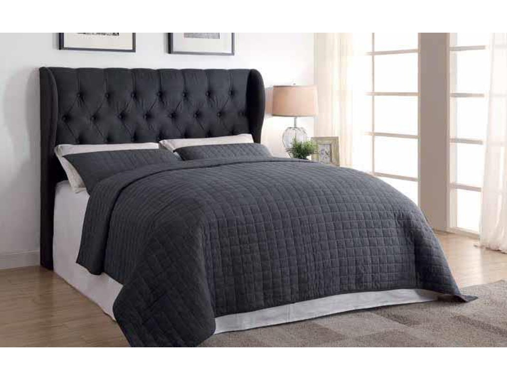 Coaster Furniture Charcoal Upholstered King Headboard