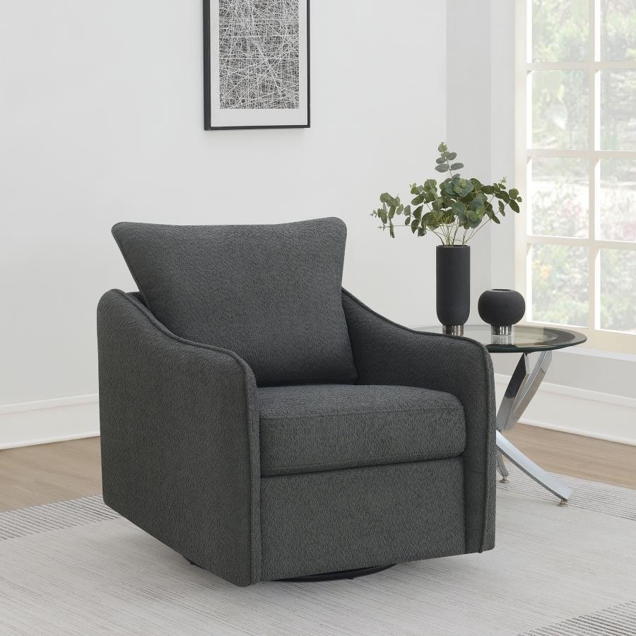  Upholstered Sloped Arm Swivel Glider Chair *903393