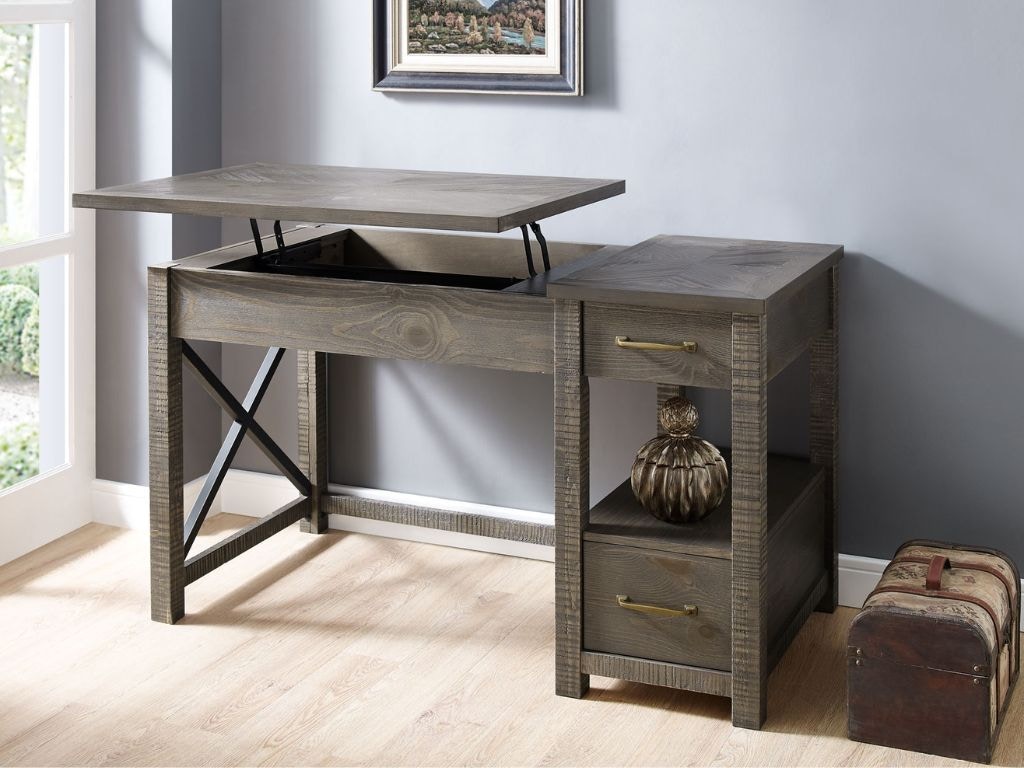 Steve Silver Lift Top Desk DX100DTB - Wenz Home Furniture - Green