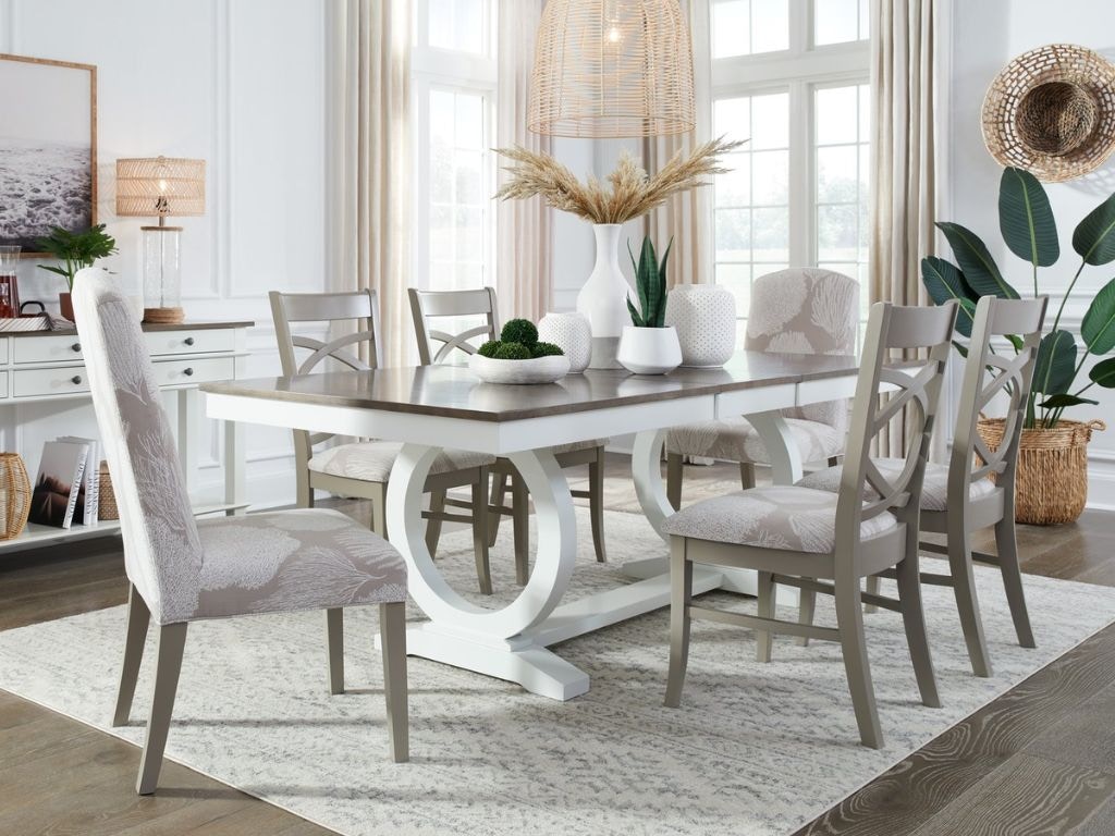  7pc Dining Set T-406686XT/T-406686B/C-316B/C-62B