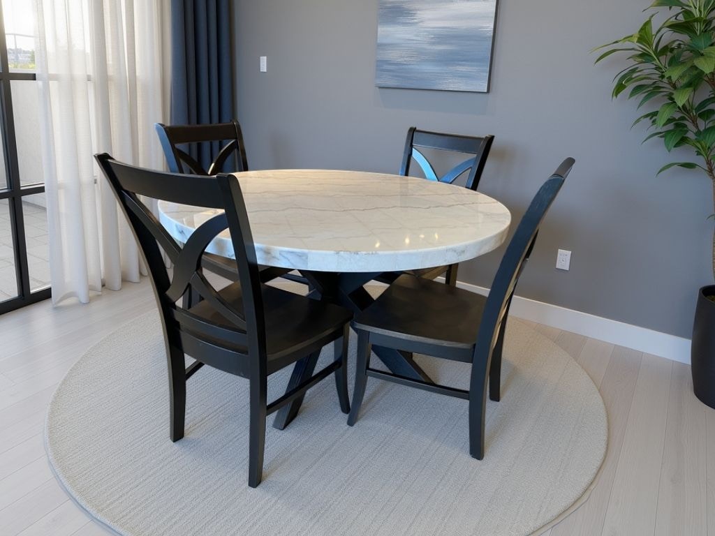  5pc Dining Set XN520WT/C-75-14B
