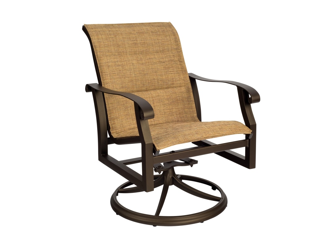 Woodard The Woodard Patio COrtland Padded Sling Swivel Rocking Dining Armchair Is Available In The Denver, CO Area From Howard Lorton Furniture & De 420572