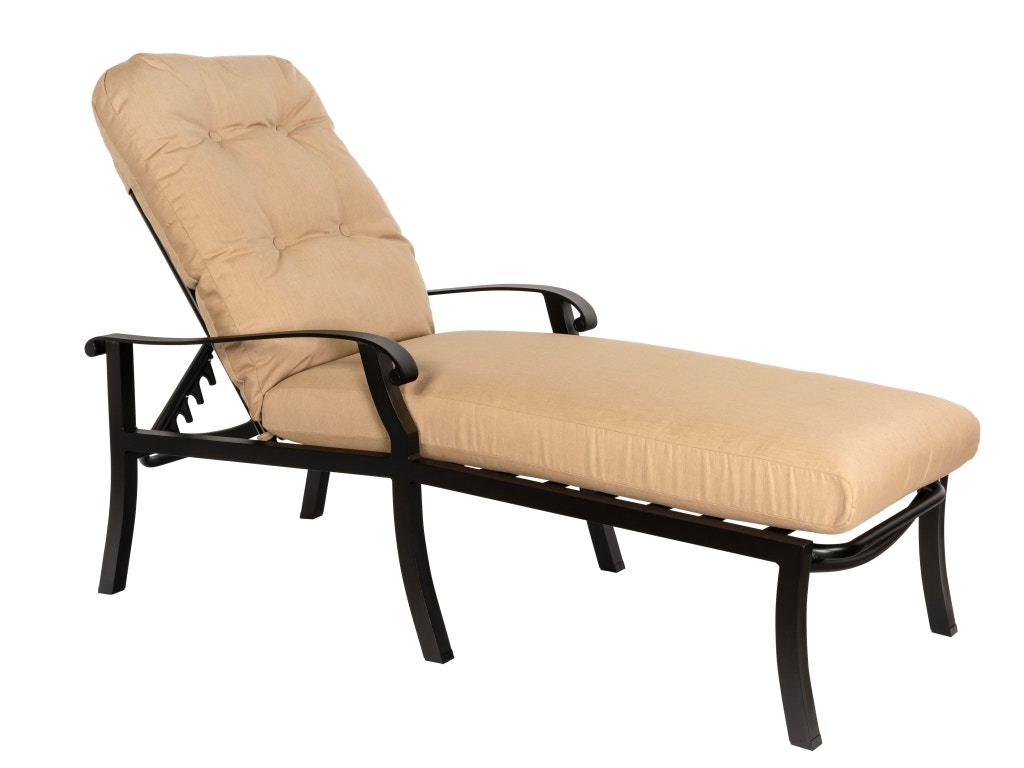 Woodard The Woodard Patio COrtland Cushion Adjustable Chaise Lounge Is Available In The Denver, CO Area From Howard Lorton Furniture & Design 4ZM470