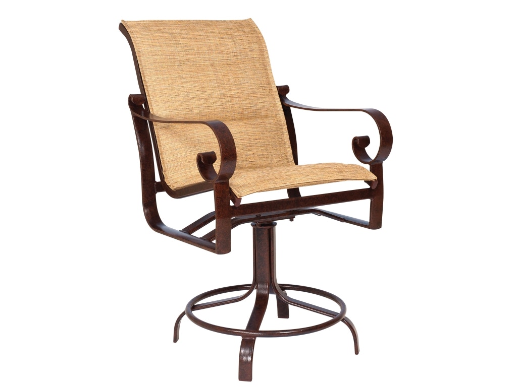 Woodard The Woodard Patio Belden Padded Sling Swivel COunter Stool Is Available In The Denver, CO Area From Howard Lorton Furniture & Design 62H569