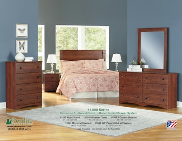 Perdue White Finish Bedroom Set 14000 - King Furniture - Holmen, WI