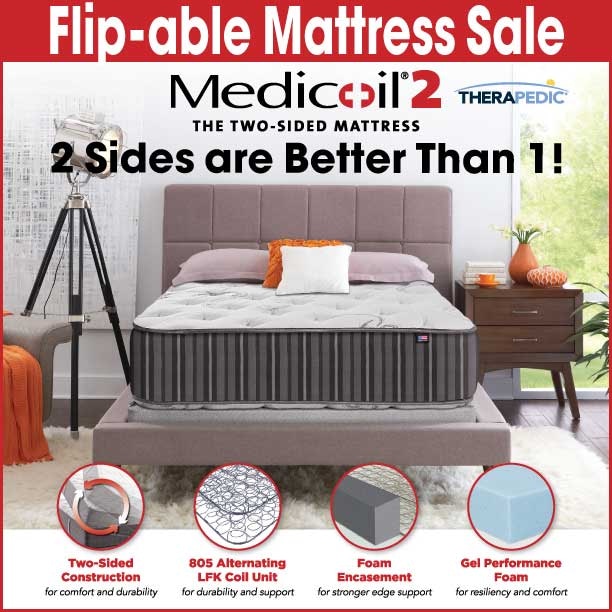 therapedic flippable mattress