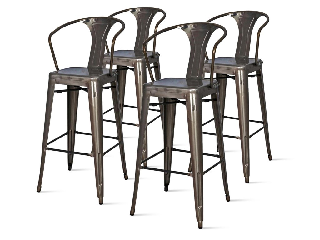 metropolis metal counter stool