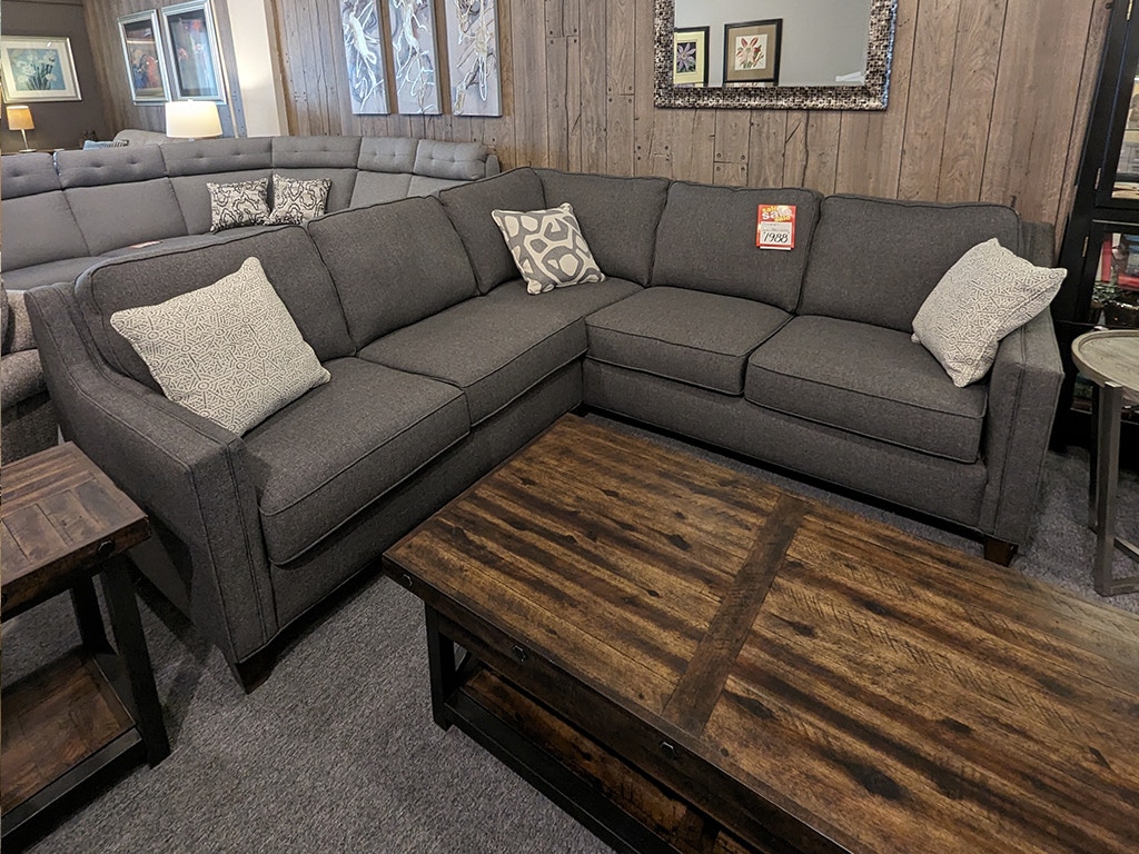  Flexsteel 2PC Grey Sectional METRO-FLEX-SECTGREY