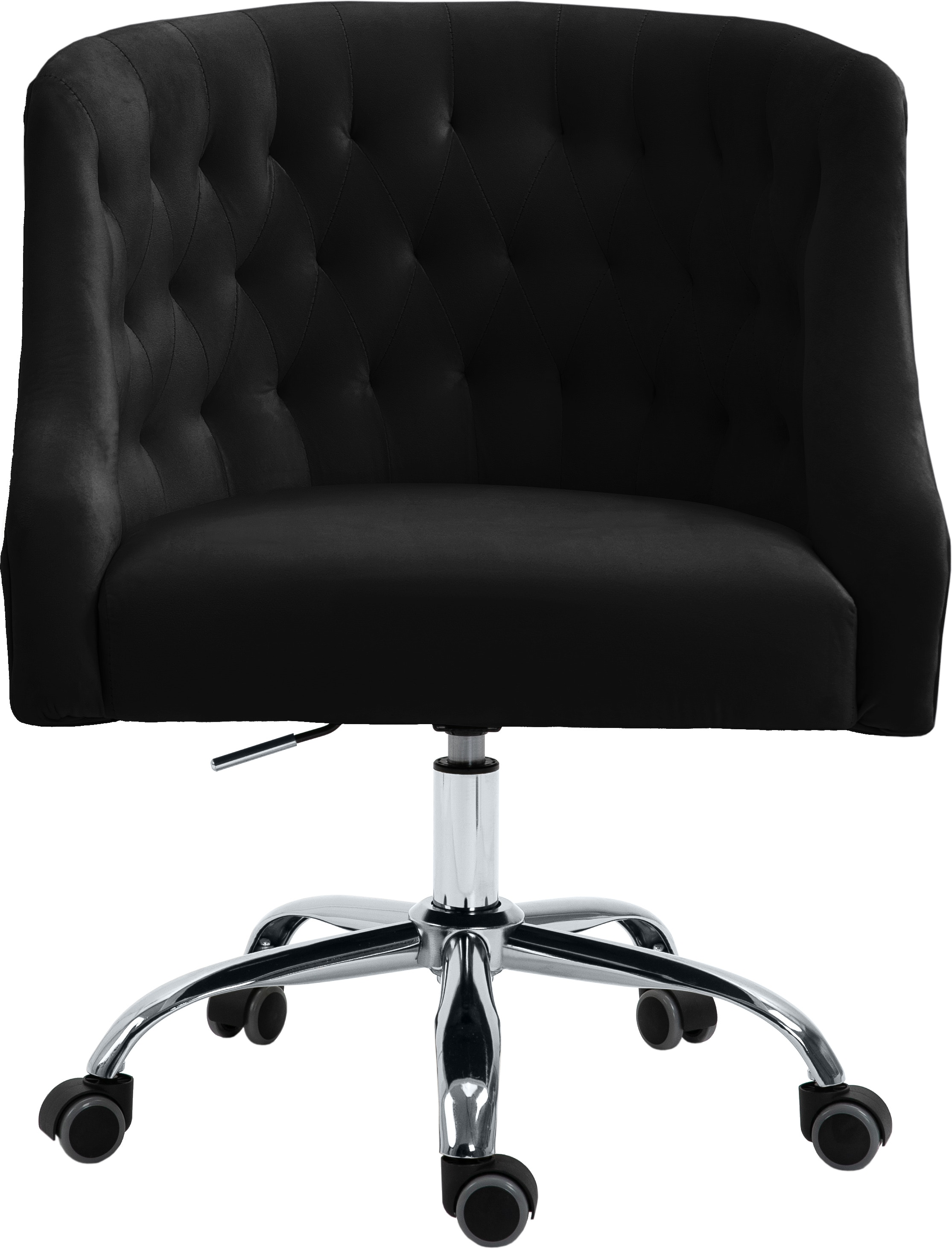 Meridian Furniture Arden Black Velvet Office Chair 162Black Mattress