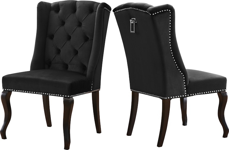 Meridian Furniture Suri Black Velvet Dining Chair 772black C Mattress Queen Philadelphia Pa