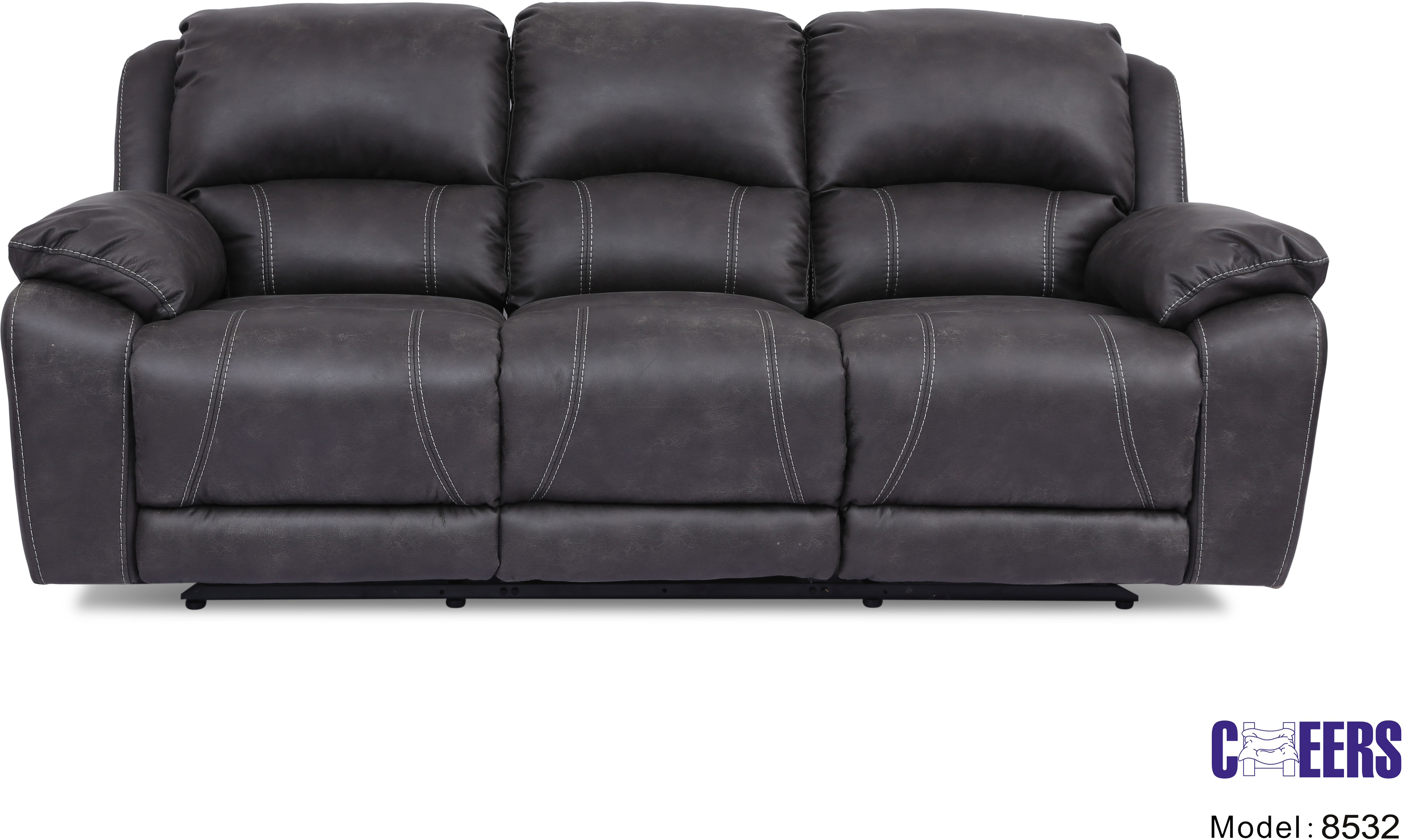 cafeteria mærkning Præfiks Giovanni Maximo Grey Reclining Sofa XW8532-L3-2M #25667C - Northern  Mattress and Furniture