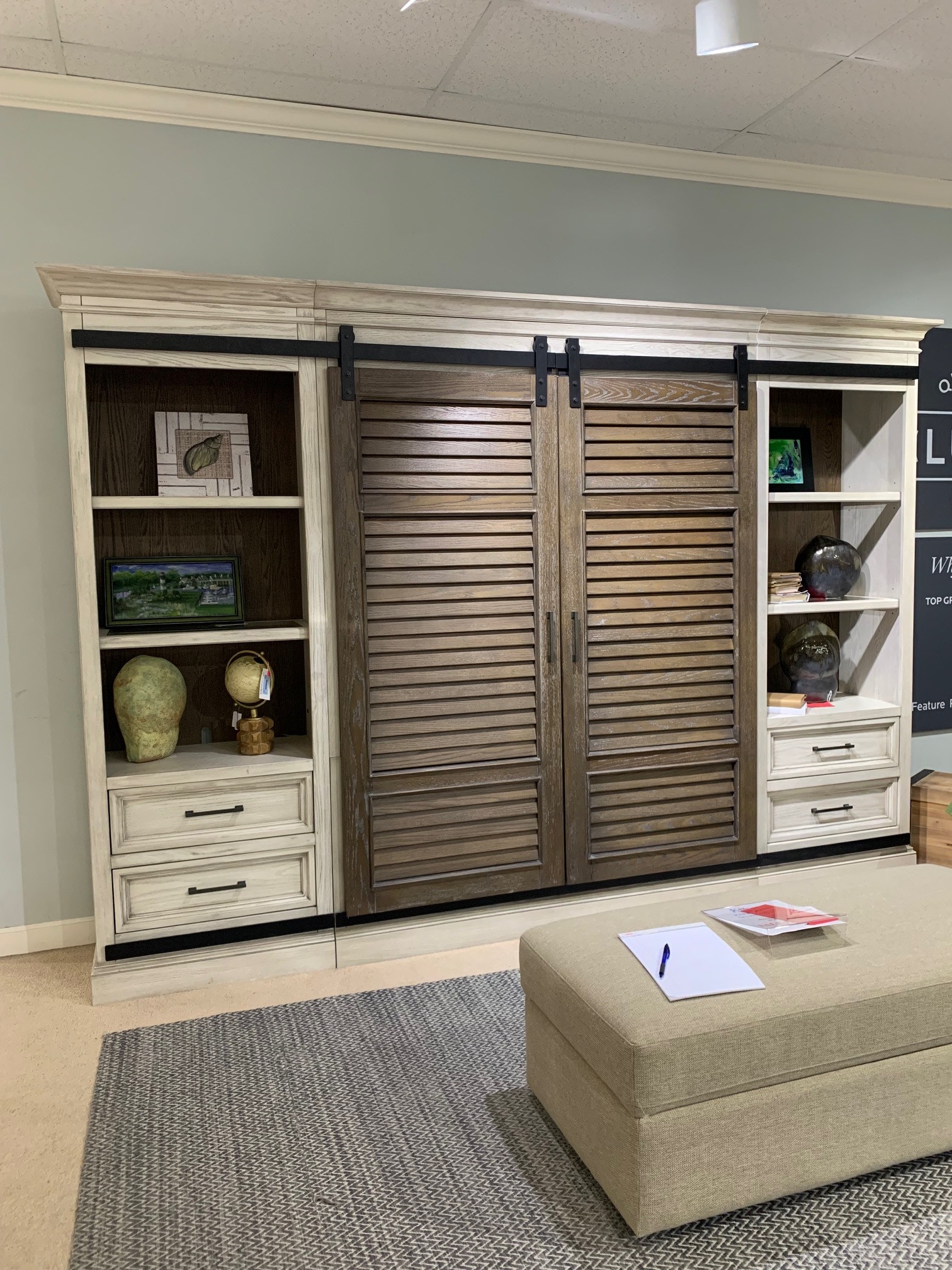 Parker House Entertainment Center sliding doors ENTSLIDINGDRS J&K Home Furnishings Myrtle