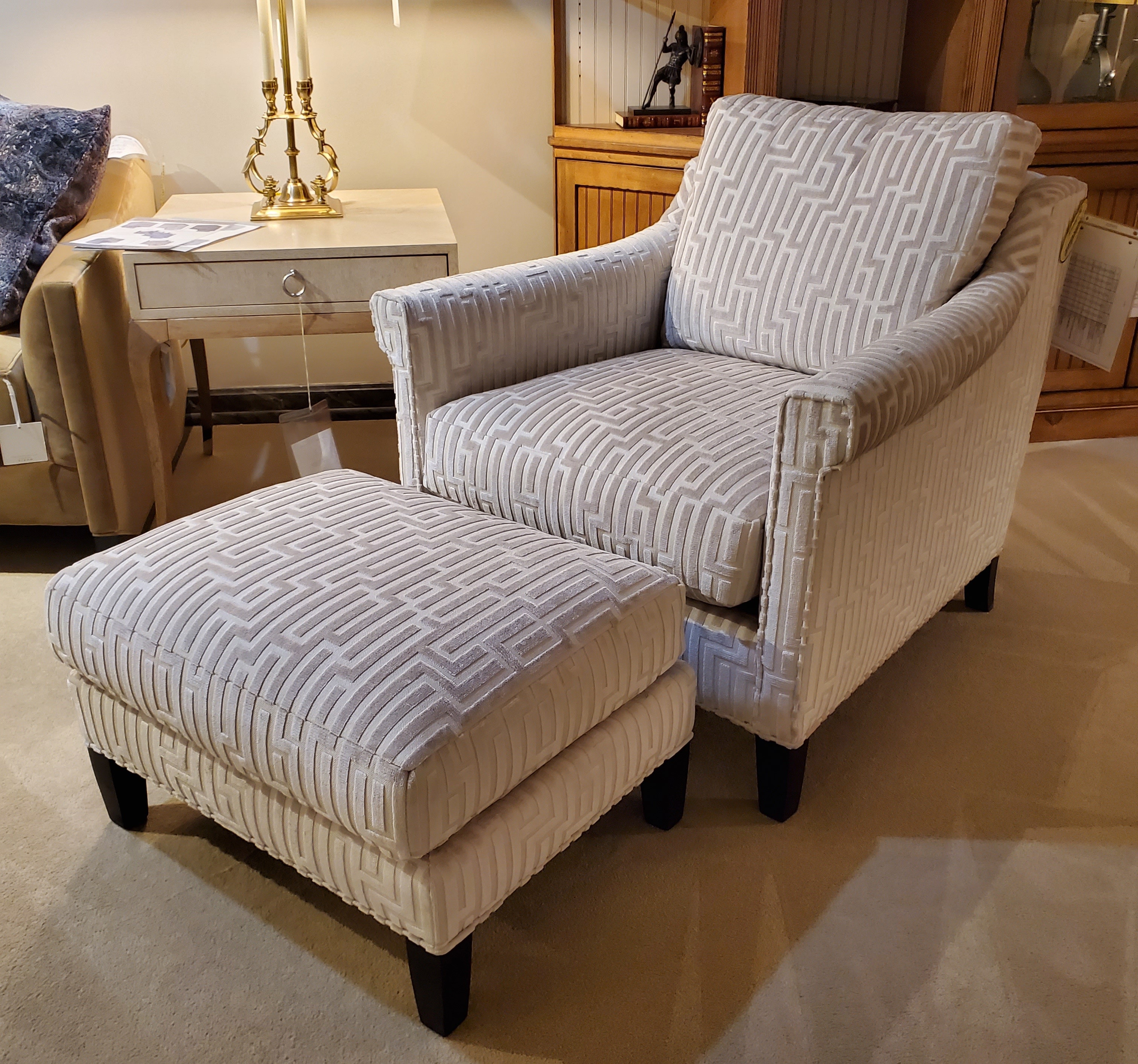 Century Furniture Tish Chair and Ottoman LTD7121-6/LTD121-12