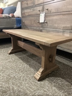 Zimmerman Chair Custom Bench Choose: Size, wood, finish, paint 48" Trestle Bench