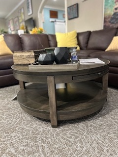 Hopewood 40" Round Cocktail Table *Customizable Antigo Cocktail Table