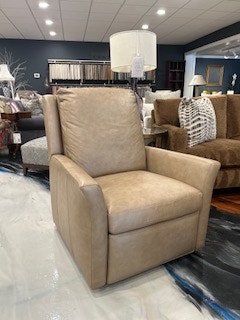 Hancock and Moore 7204-S Customizable Manual Pushback (available in power) Henley Swivel Recliner
