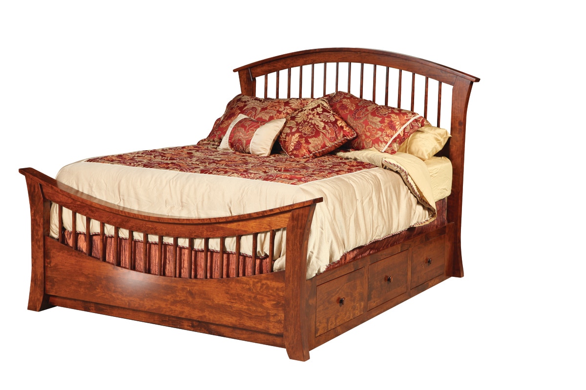Nisley Chelsea Rainbow Panel Bed CA-443Q